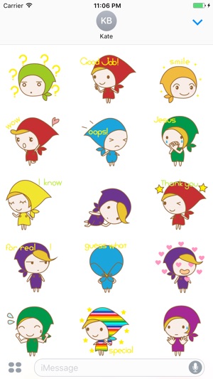 Lillian The Lovely Little Girl English Stickers(圖2)-速報App