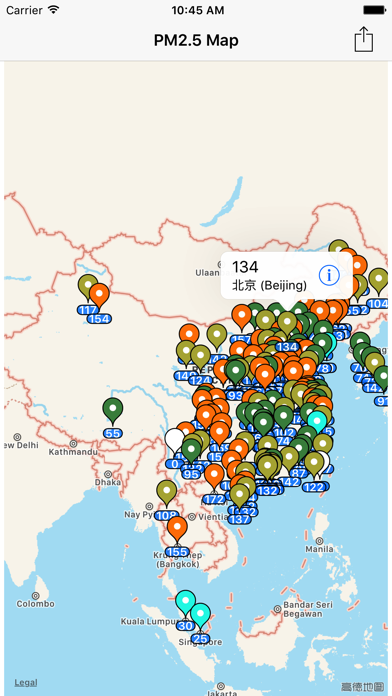 Air Quality Index Mapのおすすめ画像1