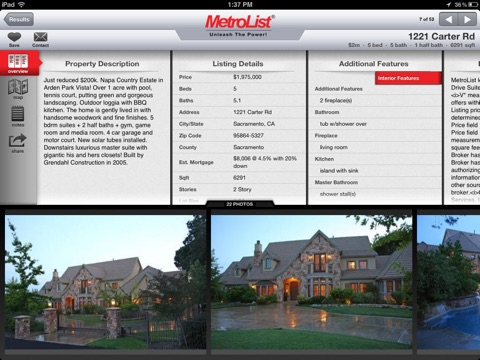MLS PRO Real Estate for iPad screenshot 2