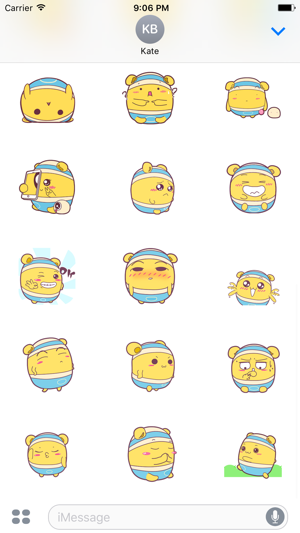 Shiro Hamster animated stickers