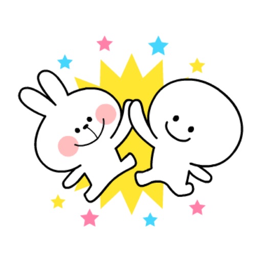 Rabbits Couple Love Animated icon