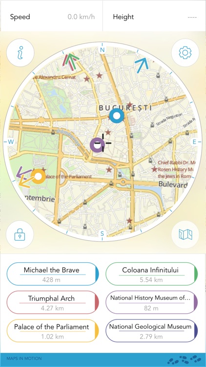 Bucarest on foot : Offline Map