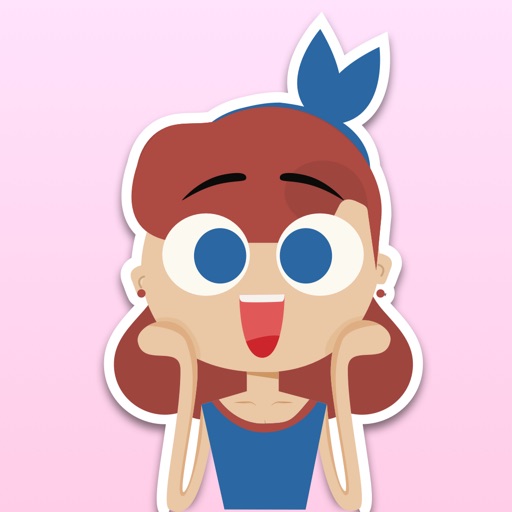 Fu Mo Girl stickers for iMessage