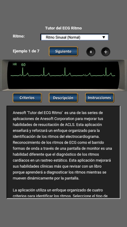 Tutor del ECG Ritmo