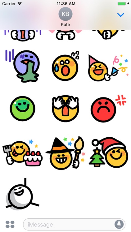 Smiley face Sticker 1 screenshot-4