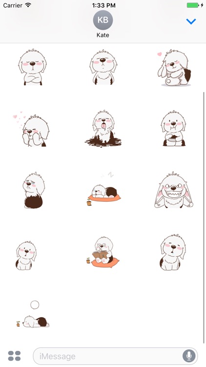 Valentine Puppy - animated stickers pack