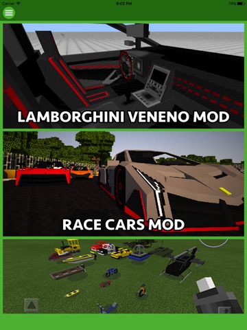 CARS MOD FOR MINECRAFT PC GAME screenshot 3