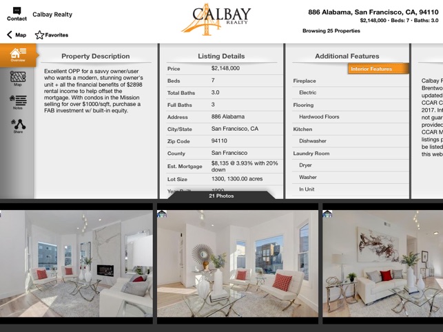 CalBay Realty Home Search for iPad(圖4)-速報App