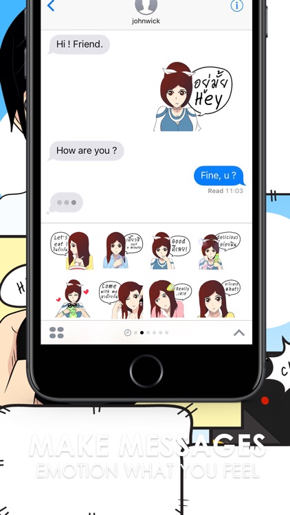 Lady sexy Stickers & Emoji Keyboard By ChatStick