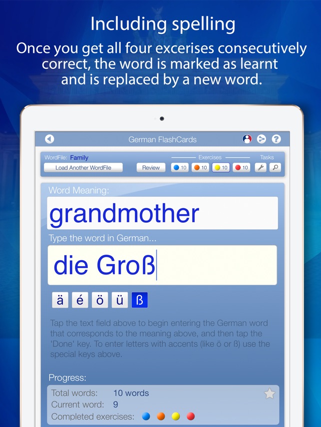 Learn German FlashCards for iPad(圖5)-速報App