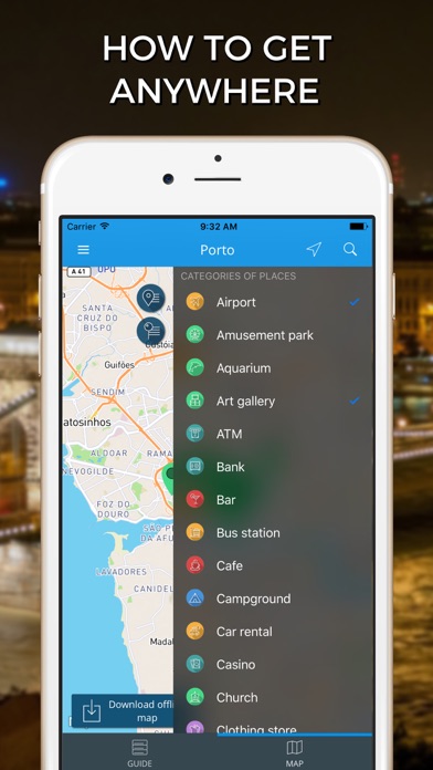Porto Travel Guide with Offline Street Map screenshot 3