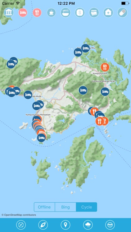 Langkawi Island Offline Travel Map Guide