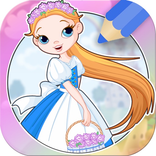 Cute Princess Coloring Book for Kids & Toddlers iOS App