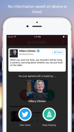 Presinder - Swipe on Politician Tweets(圖2)-速報App