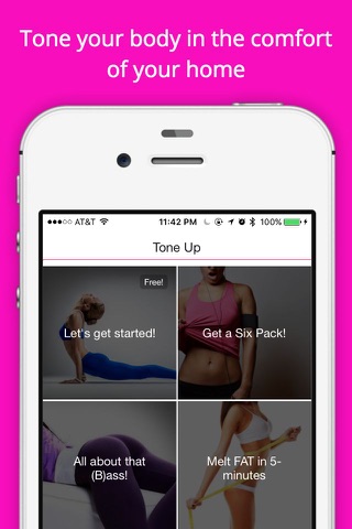 Tone: 12 Week Home Workout Program & Challenges screenshot 2