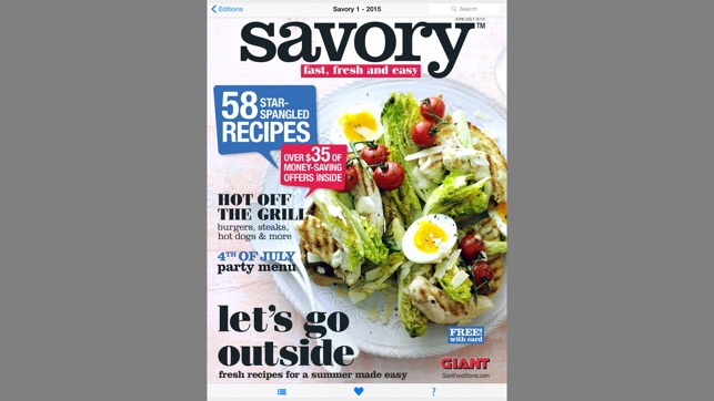 Savory Mag. Giant Food Stores