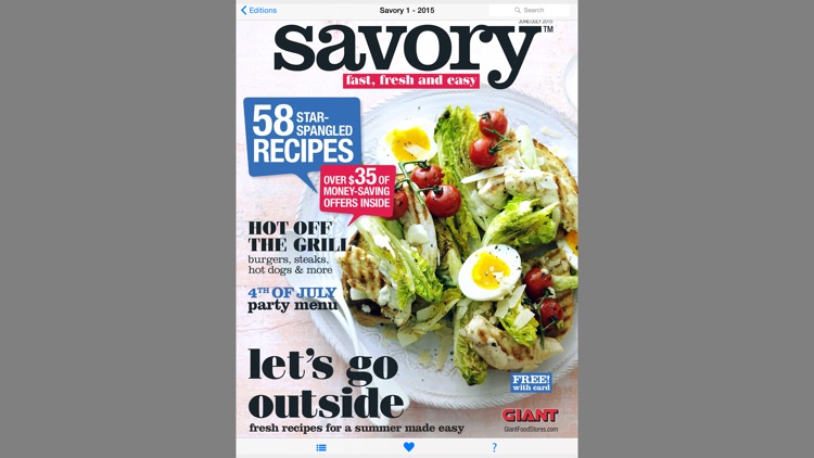 Savory Mag. Giant Food Stores