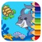 Sea Animal Game Coloring Book Page Version