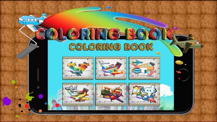 Aircraft Coloring Book : drawing games for kids