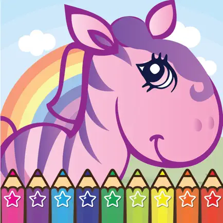 Coloring Cartoon Book Pony and Zoo Читы