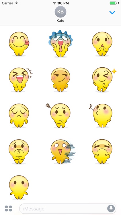 Mr.Powwaw Emoticon Stickers