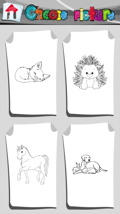 Pets Coloring Book App