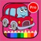 Icon Vehicles coloring pages for kindergarten activitie