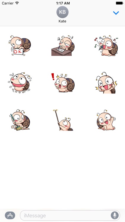 Cute Snail Stickers
