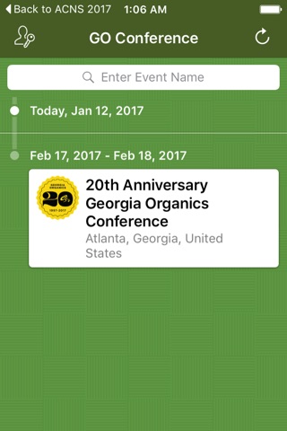 GO Conference App screenshot 2