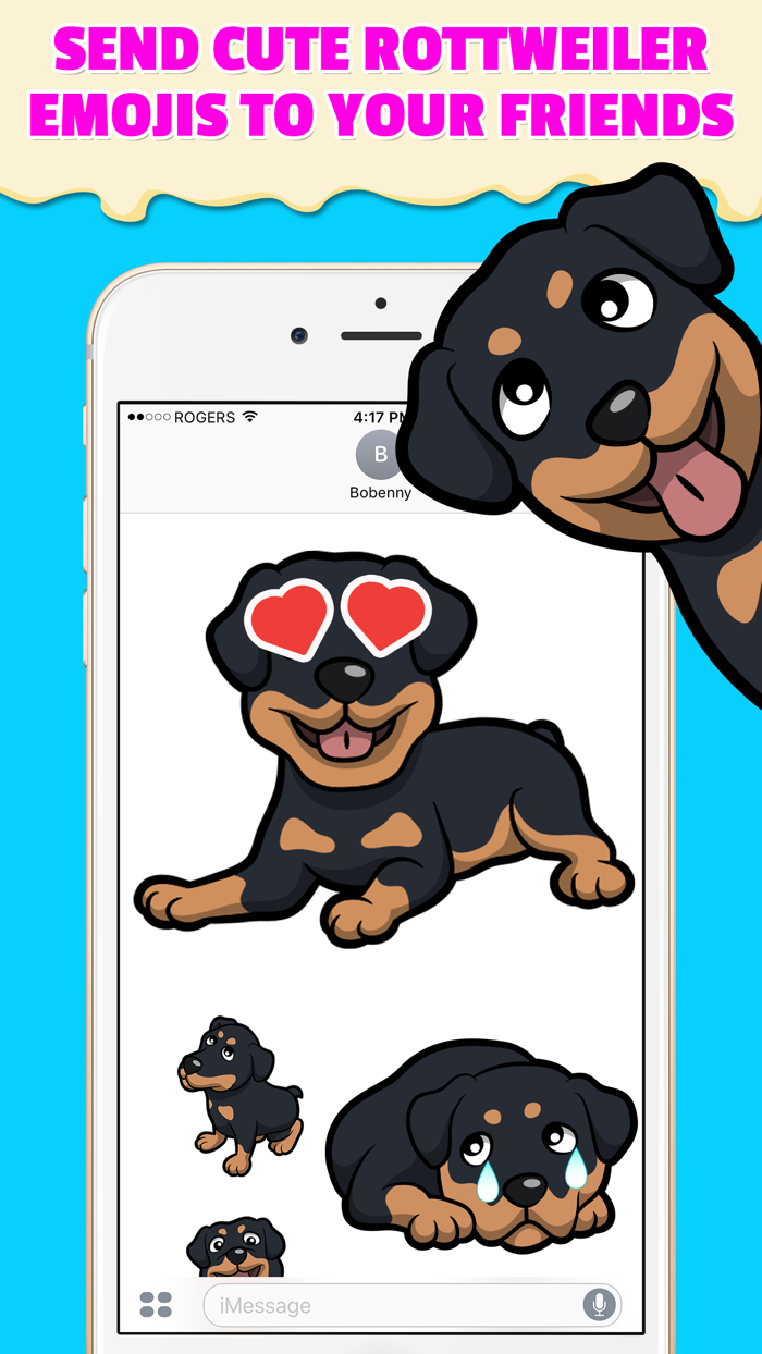 RottyEmoji - Rottweiler Emoji Keyboard  Stickers