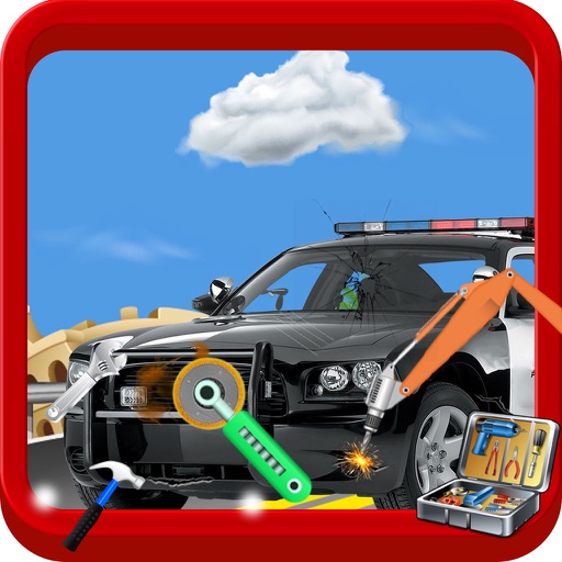 Police Car Repair Mechanic Garage: Service Station icon