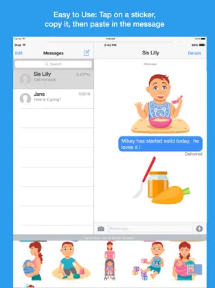 Captura 4 Mom Emoji: keyboard sticker for Facebook messenger iphone