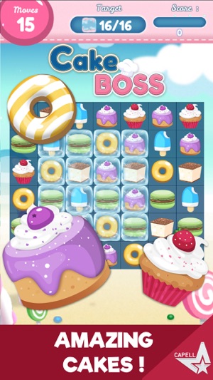 Cake Boss – Match Three Candy Jelly Puzzler(圖2)-速報App