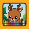 Game for kids coloring Deer and Animal edition