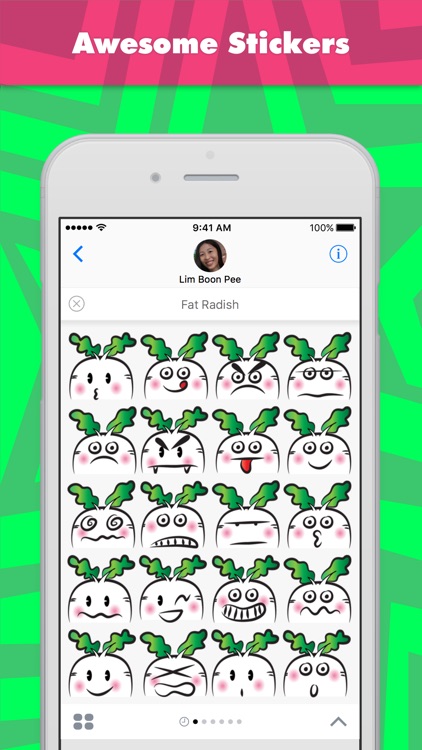Fat Radish stickers by wenpei