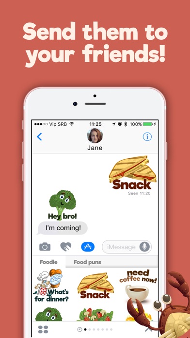 How to cancel & delete Food and Drinks Fun Free Sticker.s for iMessage from iphone & ipad 3