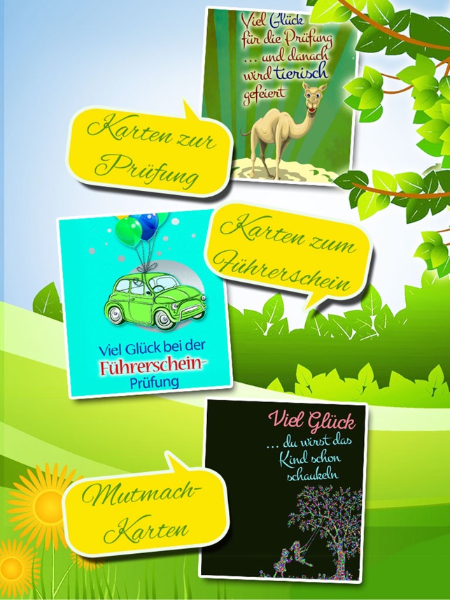 Viel Gluck Gluckwunschkarten Grusskarten On The App Store