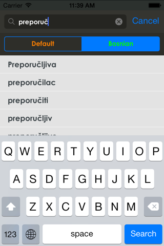 Bosnian Dictionary screenshot 4