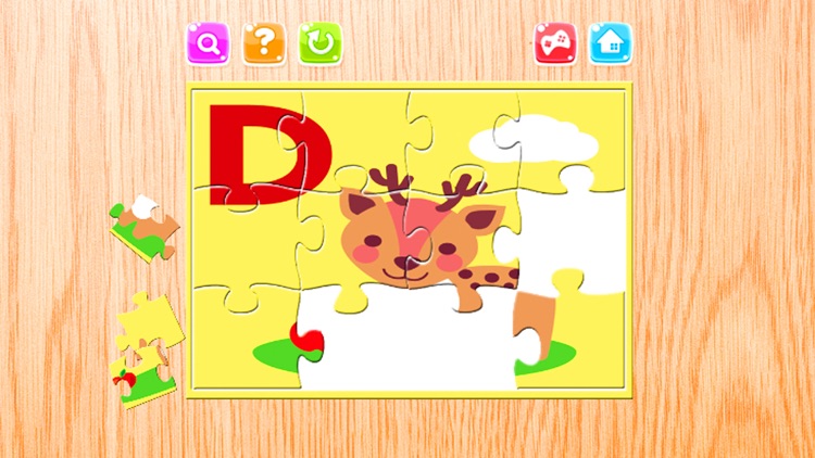 Alphabet  A-Z Animals Jigsaw Puzzles for kids