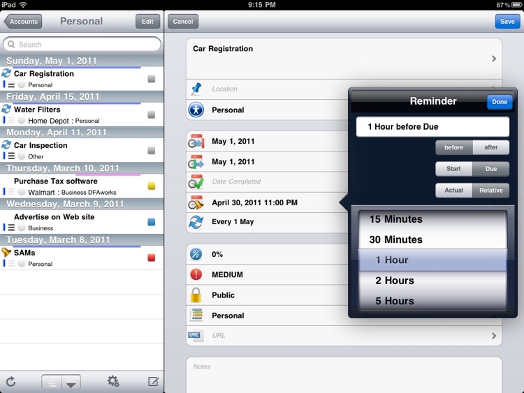 eTask for iPad