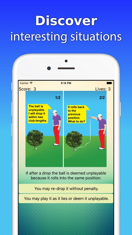 Illustrated Golf Rules Quiz screenshot-0