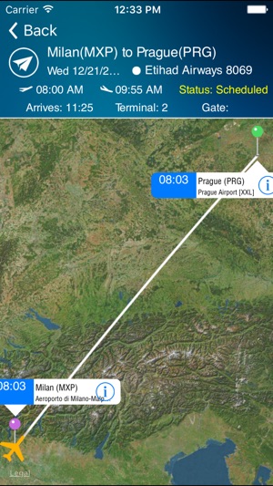 Milan-Malpensa Airport Pro (MXP) + Flight Tracker(圖3)-速報App