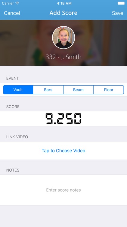Kip - Gymnastics Meet Tracker