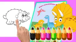 Game screenshot динозавры детские игры-книжка-раскраска для детей apk
