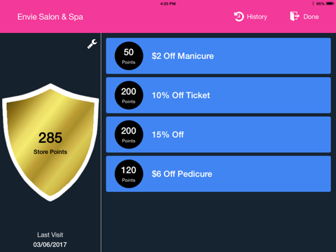 Envie Rewards Merchant Store App screenshot 2