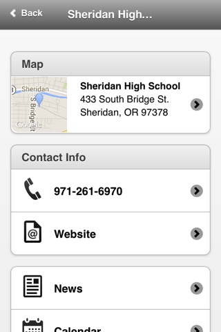 Sheridan School District screenshot 2