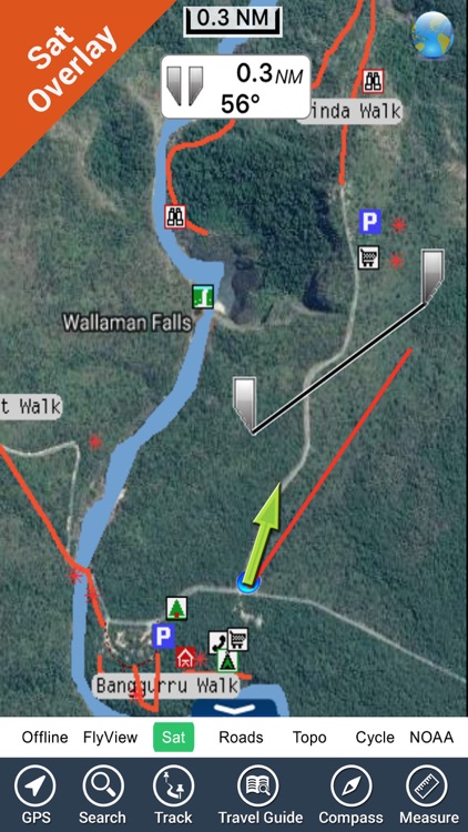 Wallaman Falls NP HD GPS charts Navigator