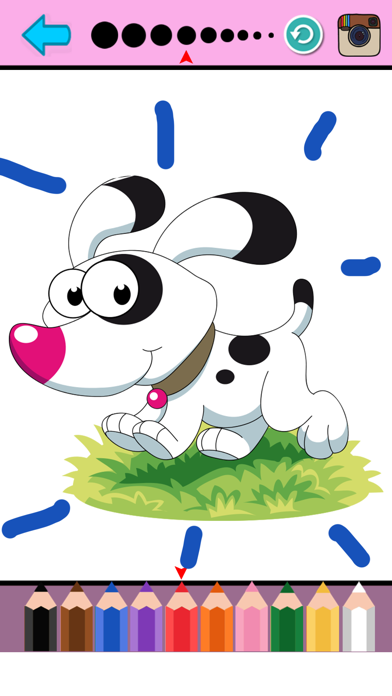 Puppy Dog Coloring Pages Animals Painting Drawing screenshot 4