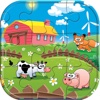 Farm and animals jigsaw puzzle for kids