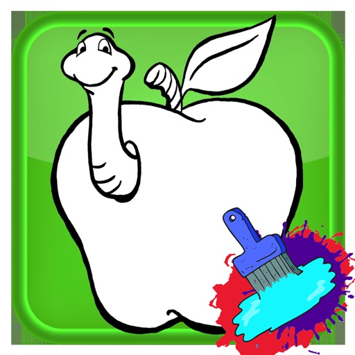 Worms Coloring Game For Toddle Icon